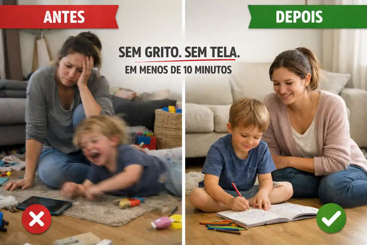 Transformação — antes e depois de usar o Mapa do Primeiro Carro